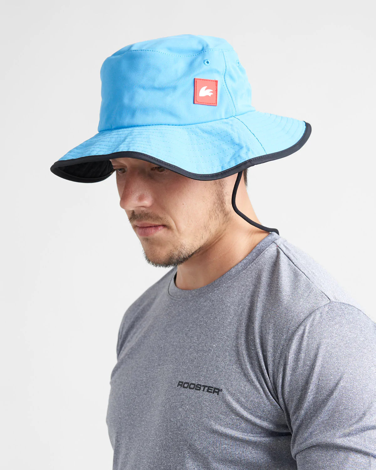WIDE BRIMMED UV HAT - BLUE