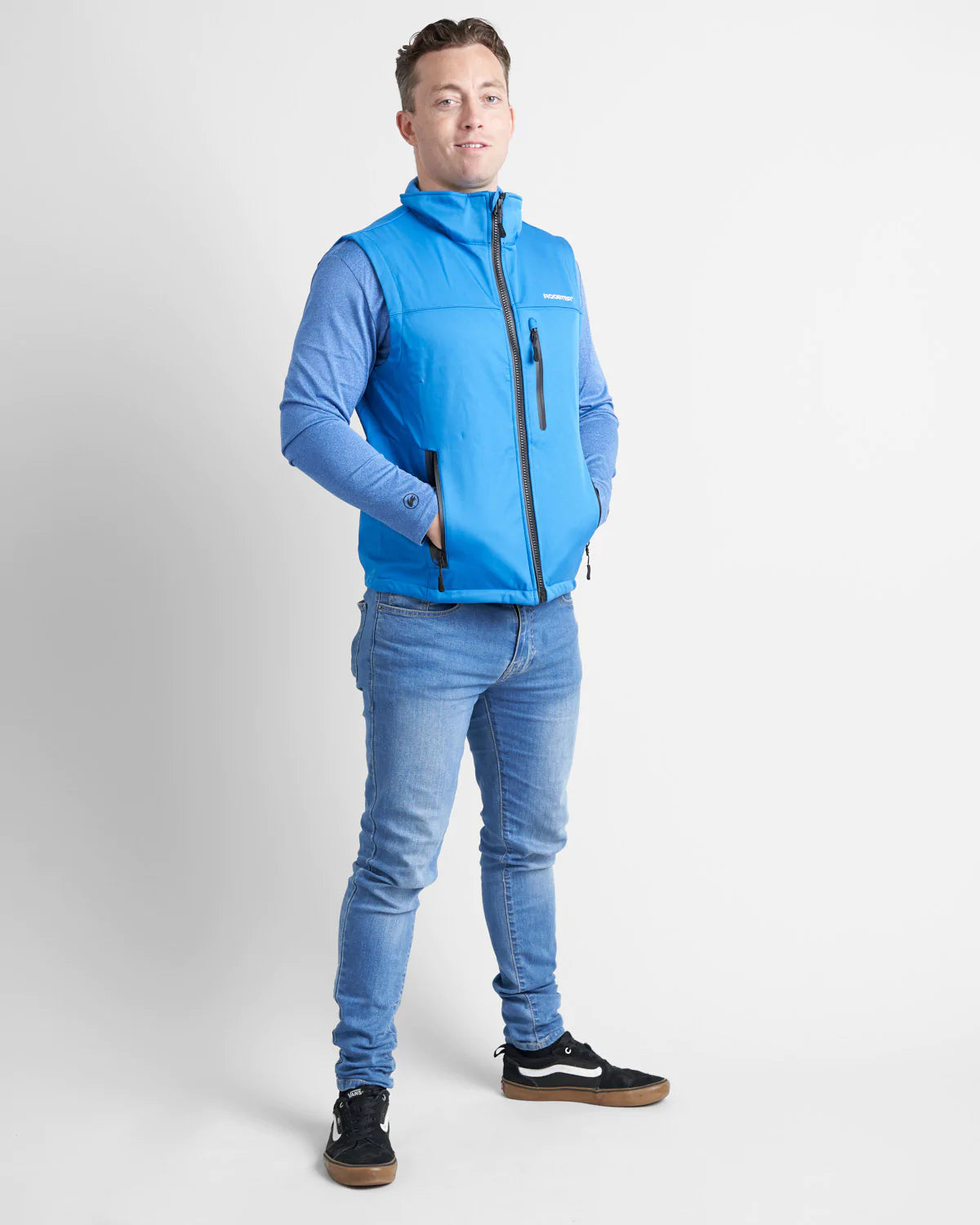 ADULT SOFT SHELL GILET - SIGNAL BLUE