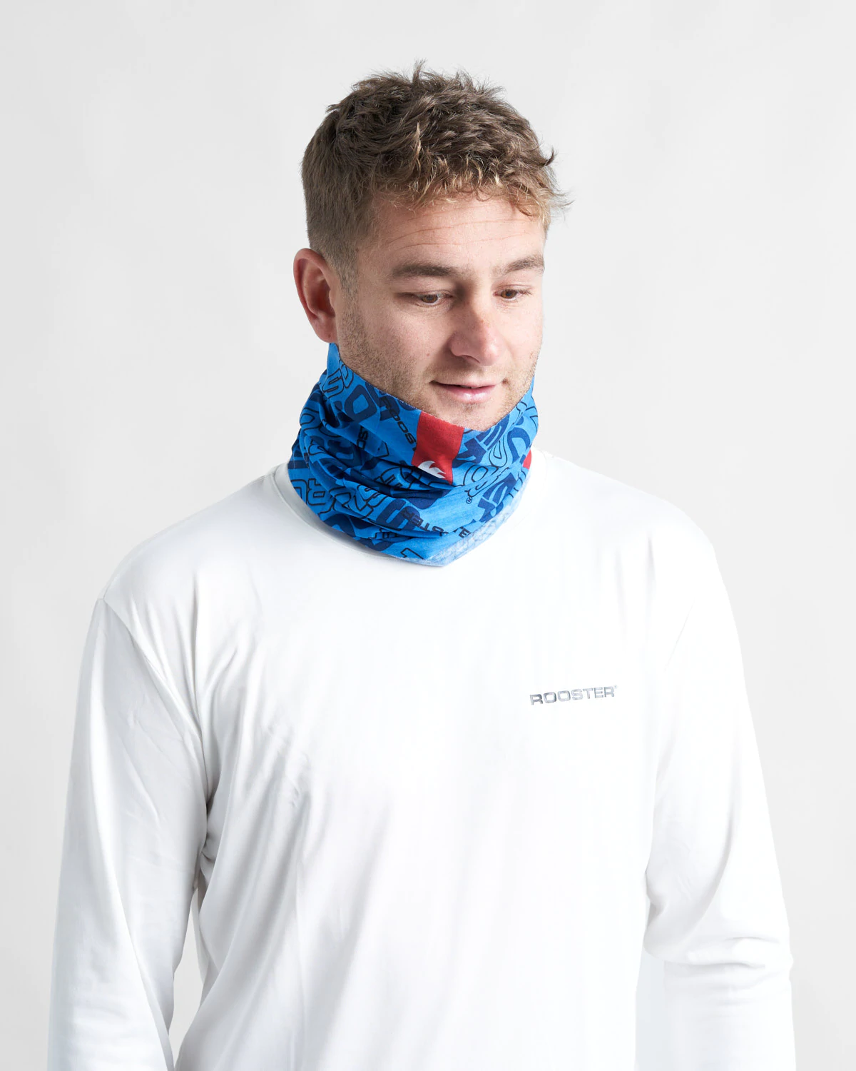 UV NECK SLEEVE FACE COVERING - SIGNAL BLUE