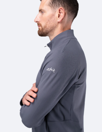 Mens ZhikMotion 1/4 Zip Top - Slate