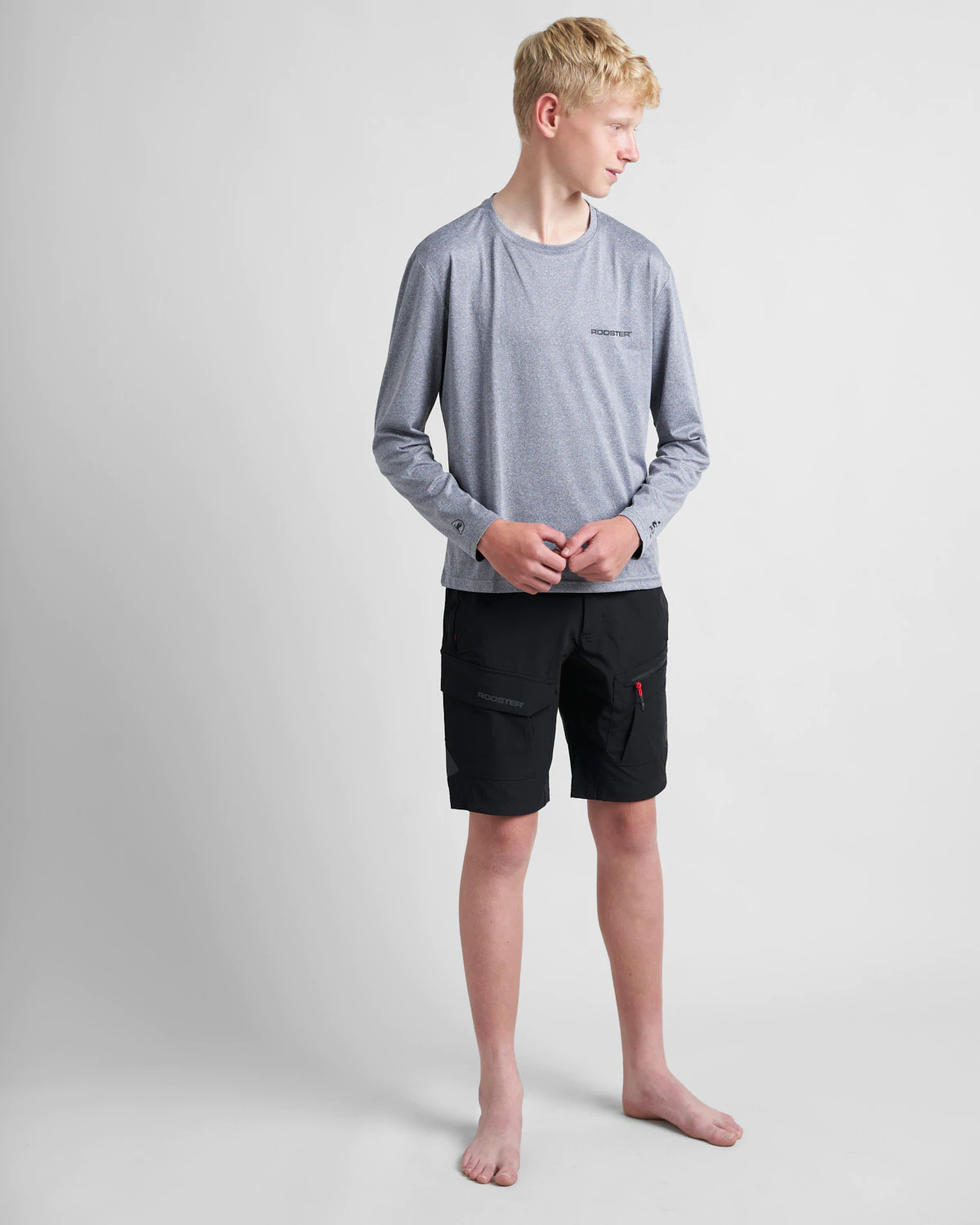 QUICK DRY UVF 50+ TECH T-SHIRT LONG SLEEVED - GREY