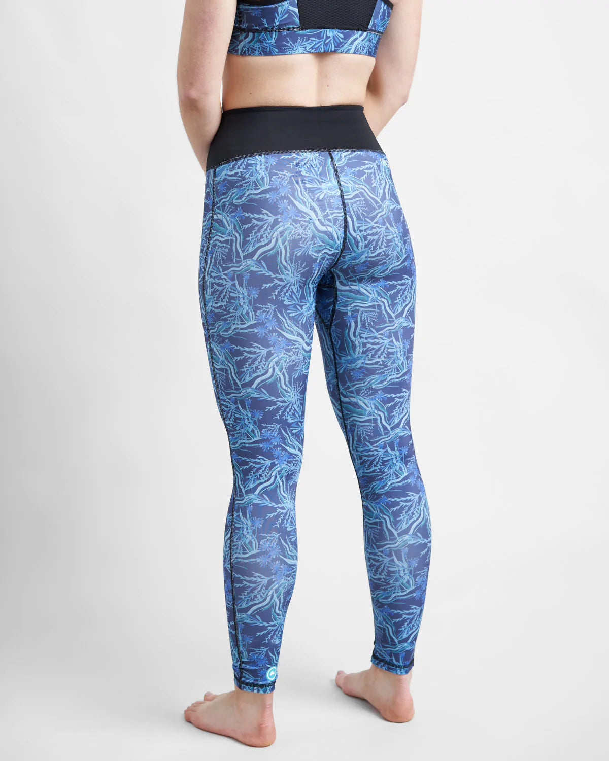 WOMENS UV SPORTS LEGGINGS -SEA GRASS