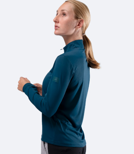 Womens UVActive™ 1/4 Zip Long Sleeve Tech Top - Slate