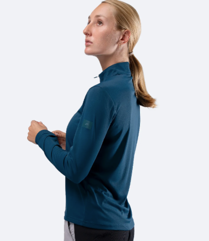 Womens UVActive™ 1/4 Zip Long Sleeve Tech Top - Slate
