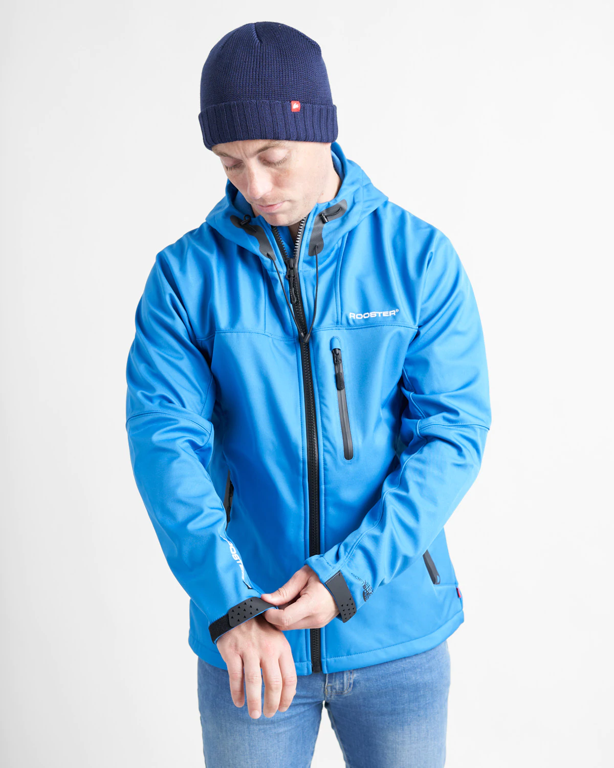 MEN SOFT SHELL JACKET - SIGNAL BLUE