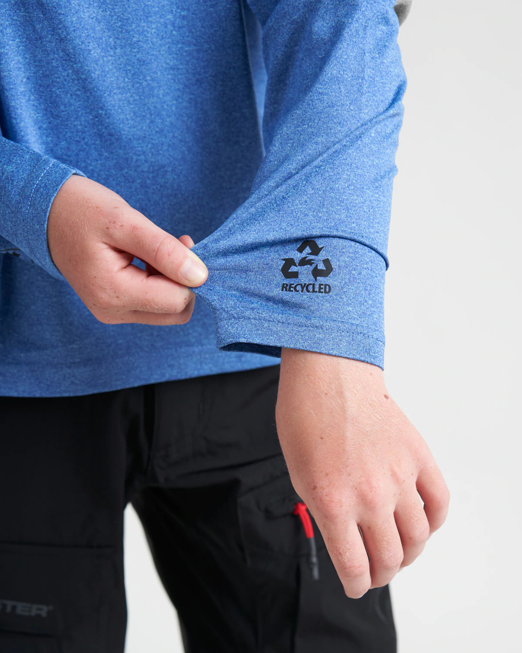 QUICK DRY UVF 50+ TECH T-SHIRT LONG SLEEVED - BLUE