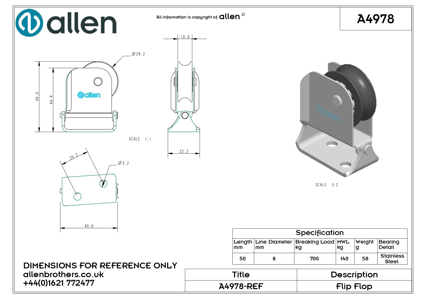 30MM FLIP FLOP BLOCK