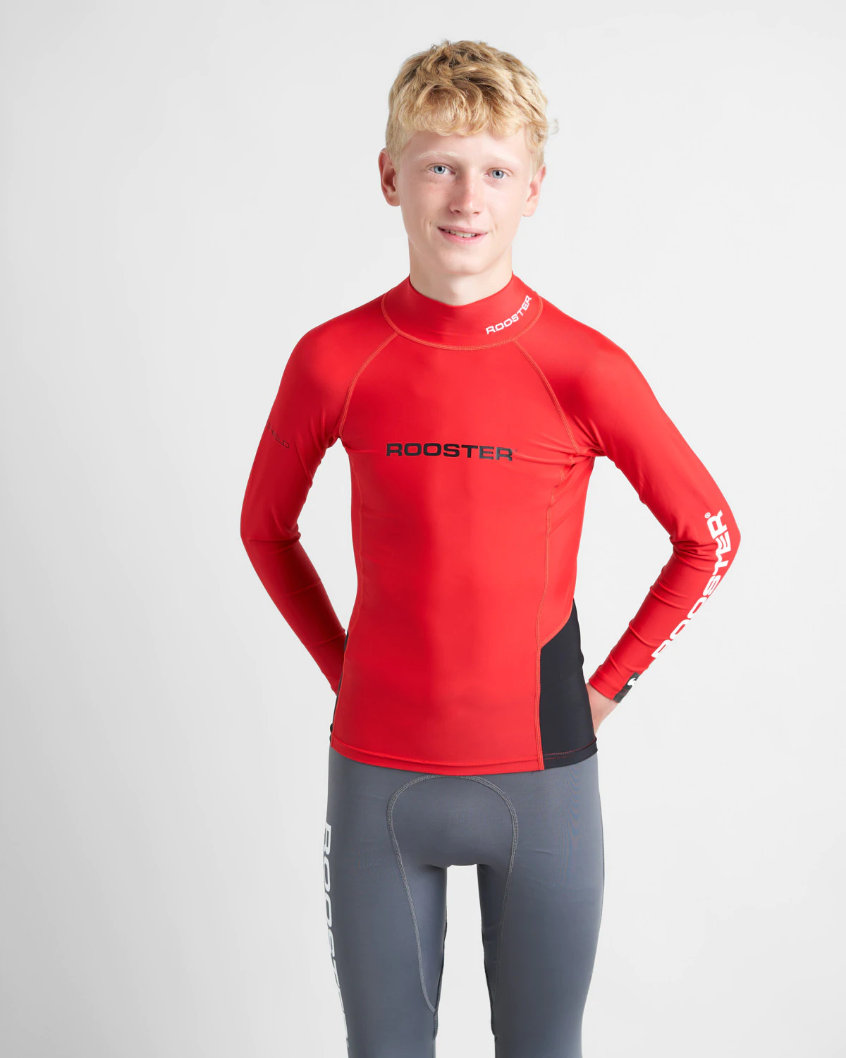 RASH TOP - LONG SLEEVED - RED