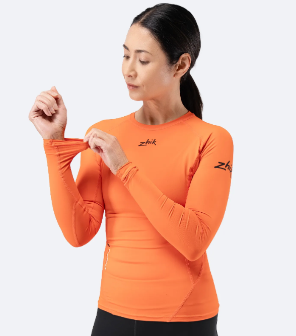 Womens Eco Spandex LT Long Sleeve Baselayer Top