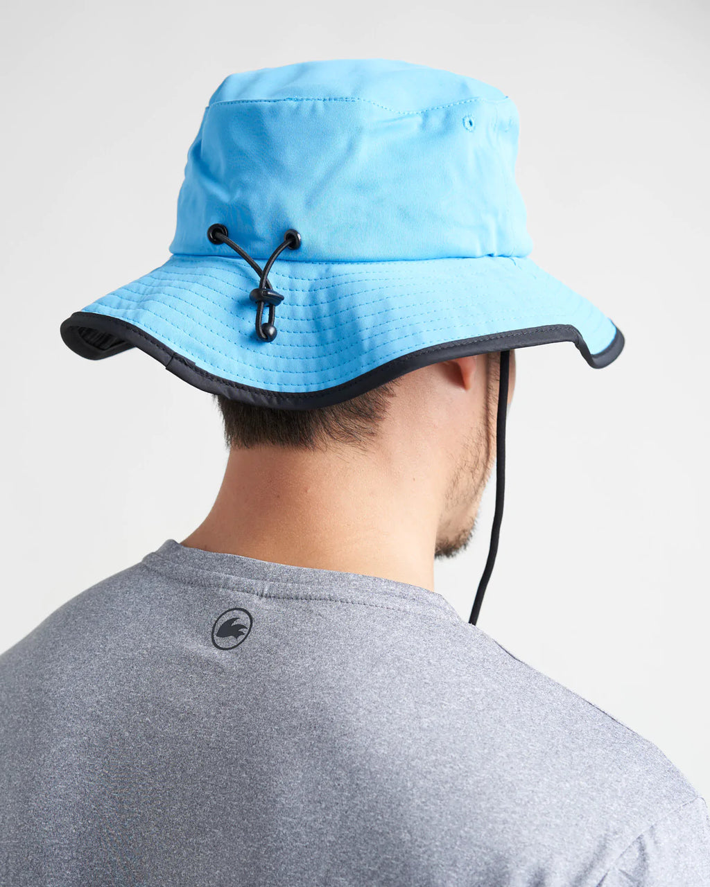 WIDE BRIMMED UV HAT - BLUE
