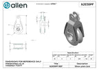 30MM DYNAMIC PLAIN BEARING SINGLE WITH FORK HEAD AND REMOVABLE PIN