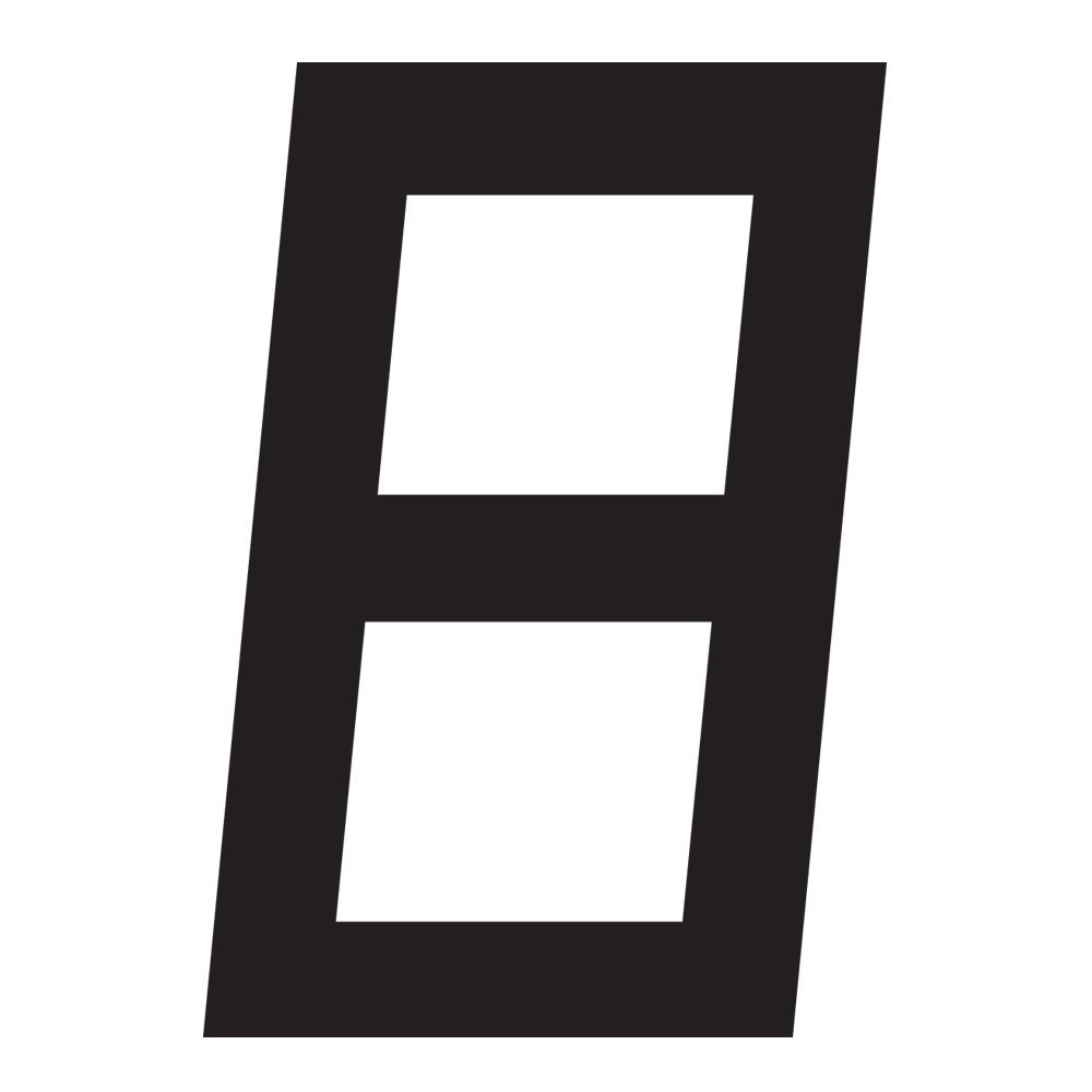 BLACK DIGITAL SAILNUMBER 30.5 CM
