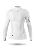 WOMENS LONG SLEEVE SPANDEX TOP - WHITE