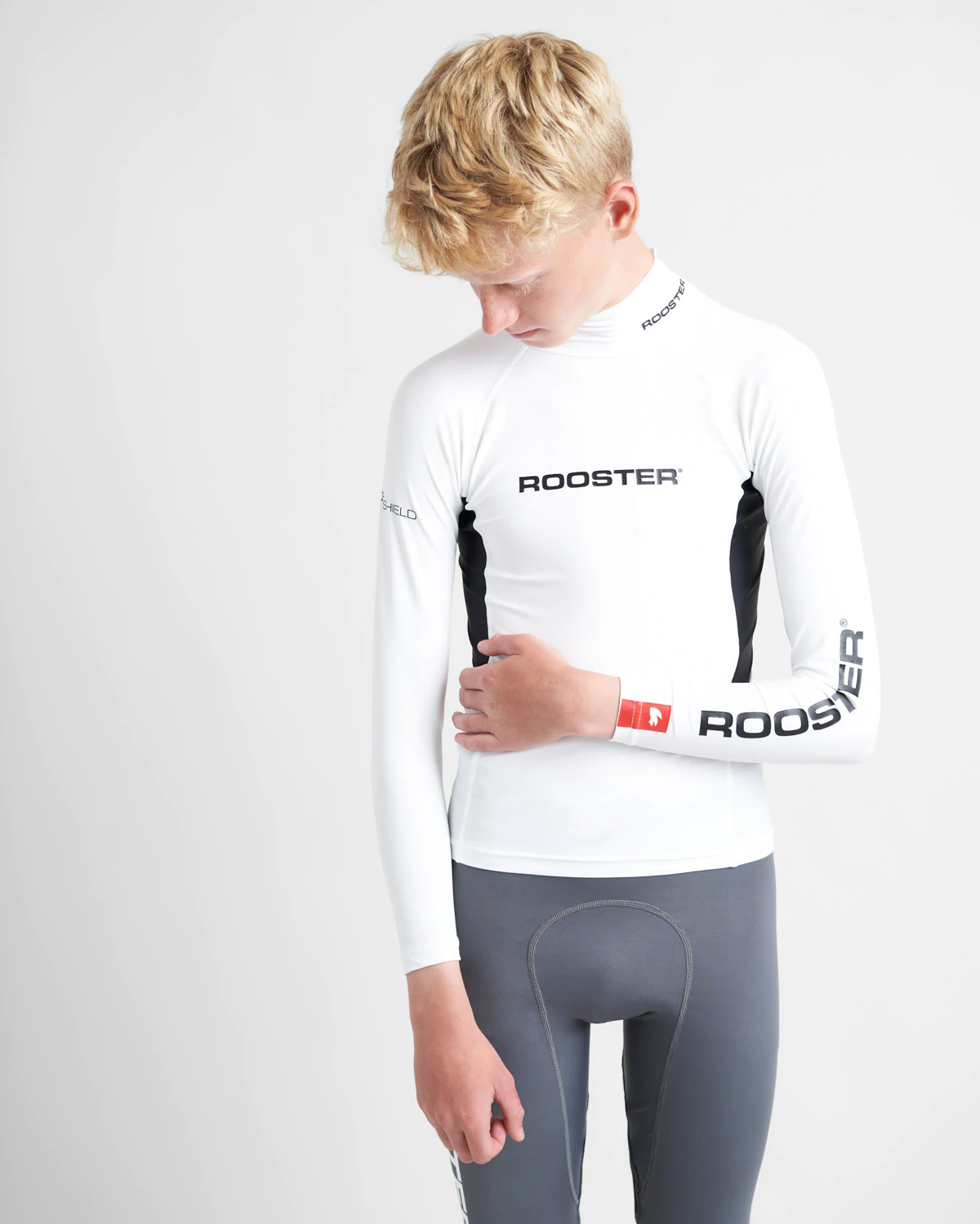RASH TOP - LONG SLEEVED - WHITE