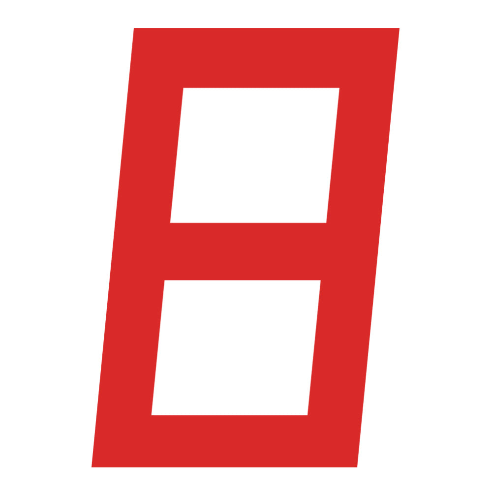 RED DIGITAL SAILNUMBER 30.5 CM