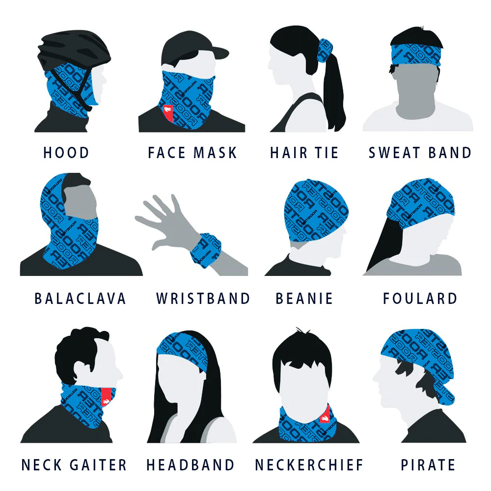 UV NECK SLEEVE FACE COVERING - SIGNAL BLUE