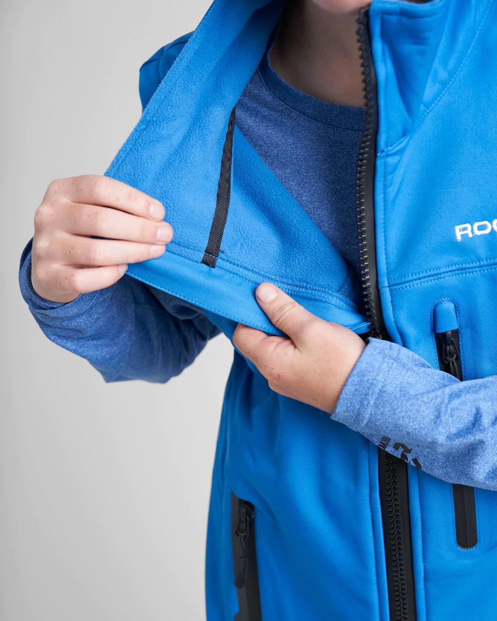 JUNIOR SOFT SHELL GILET - SIGNAL BLUE