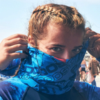 UV NECK SLEEVE FACE COVERING - SIGNAL BLUE