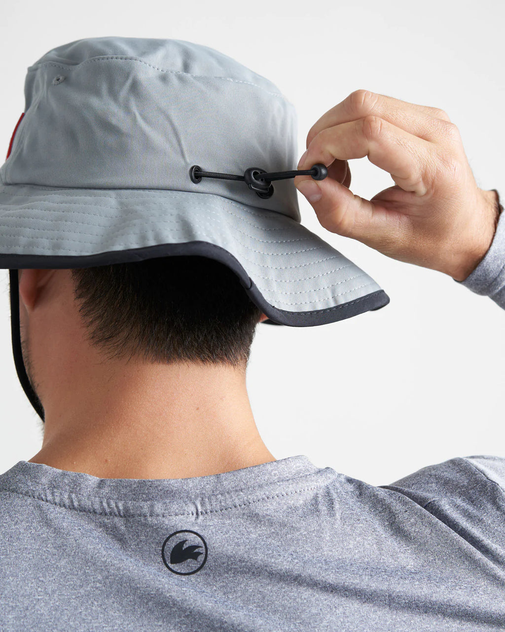 WIDE BRIMMED UV HAT - LIGHT GREY