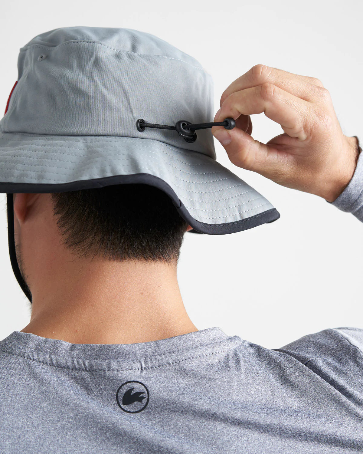 WIDE BRIMMED UV HAT - LIGHT GREY
